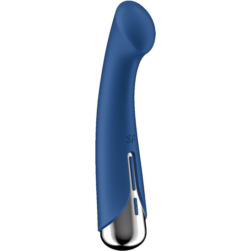 Ο Satisfyer Spinning G-Spot 1 διαθέτει καμπυλωτή κεφαλή για στοχευμένη διέγερση του σημείου G με 12 προγράμματα δόνησης.