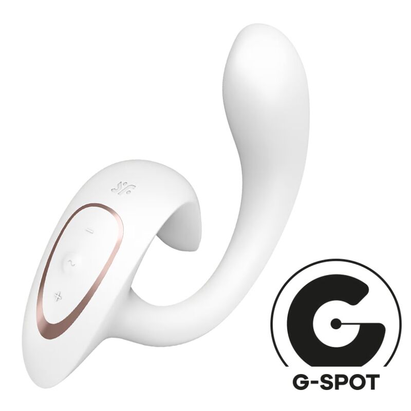 Ο Satisfyer G for Goddess 1 προσφέρει διπλή διέγερση σημείου G και κλειτορίδας με 12 προγράμματα δόνησης και αδιάβροχο σχεδιασμό.