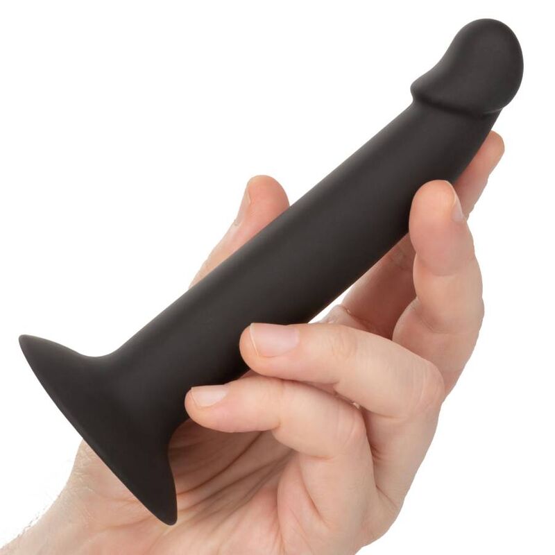 Λεπτό πρωκτικό dildo Calexotics Slim Anal Stud με βεντούζα σε μαύρο χρώμα