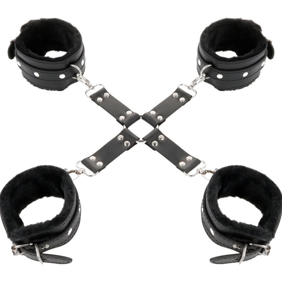 Σετ Δεσίματος Χεριών και Ποδιών | Darkness Leather Hogtie