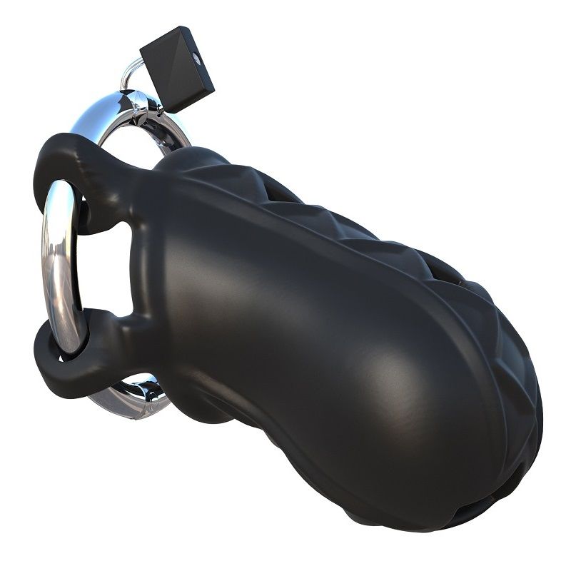 Fantasy C-Rings - Μαύρο Σιλικονάτο Κλουβί Πέους για ασφαλή και άνετη χρήση. Ιδανικό για πειραματισμό στο παιχνίδι ελέγχου.