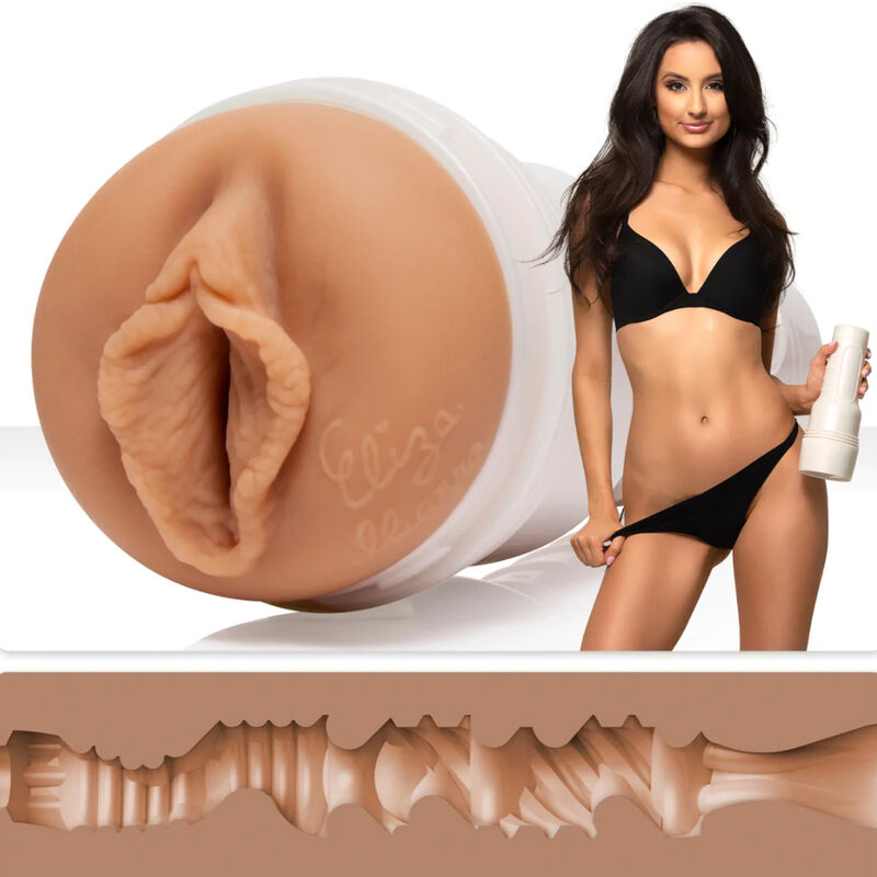 Ρεαλιστικό αυνανιστήρι πορνοστάρ Fleshlight Eliza Ibarra με κολπικό άνοιγμα και SuperSkin υλικό.