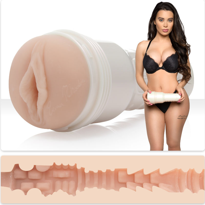 Ρεαλιστικό αυνανιστήρι Fleshlight Lana Rhoades με αίσθηση SuperSkin για φυσική διέγερση.