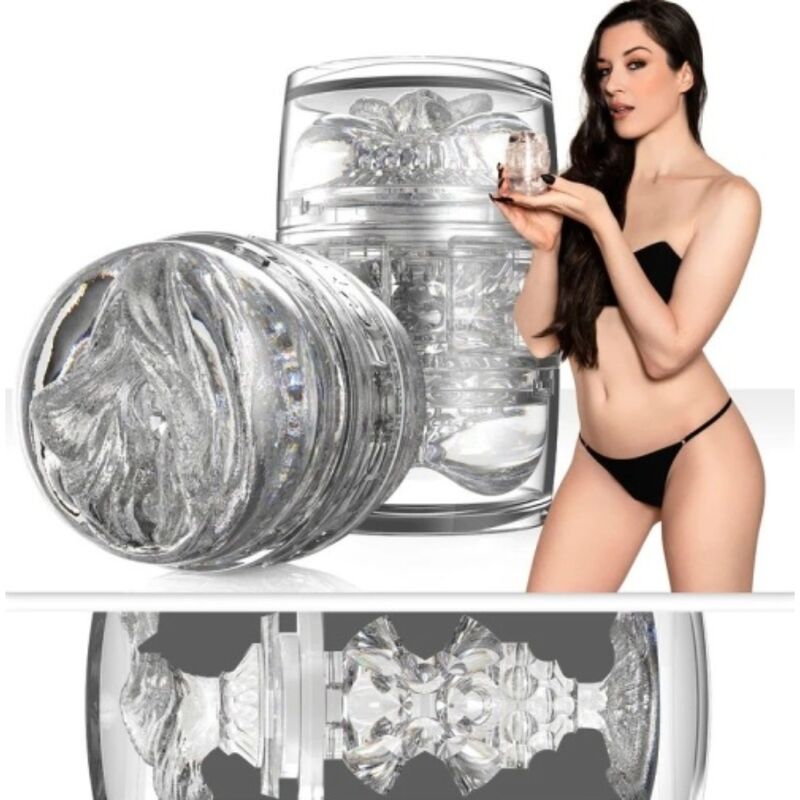 Διπλό αυνανιστήρι Fleshlight Quickshot Stoya με κολπική και πρωκτική είσοδο για ρεαλιστική διέγερση.