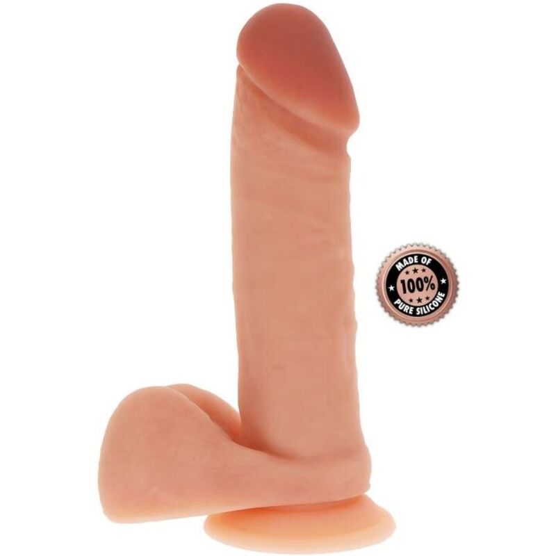 Ρεαλιστικό dildo σιλικόνης 20,5cm με βεντούζα για hands-free χρήση