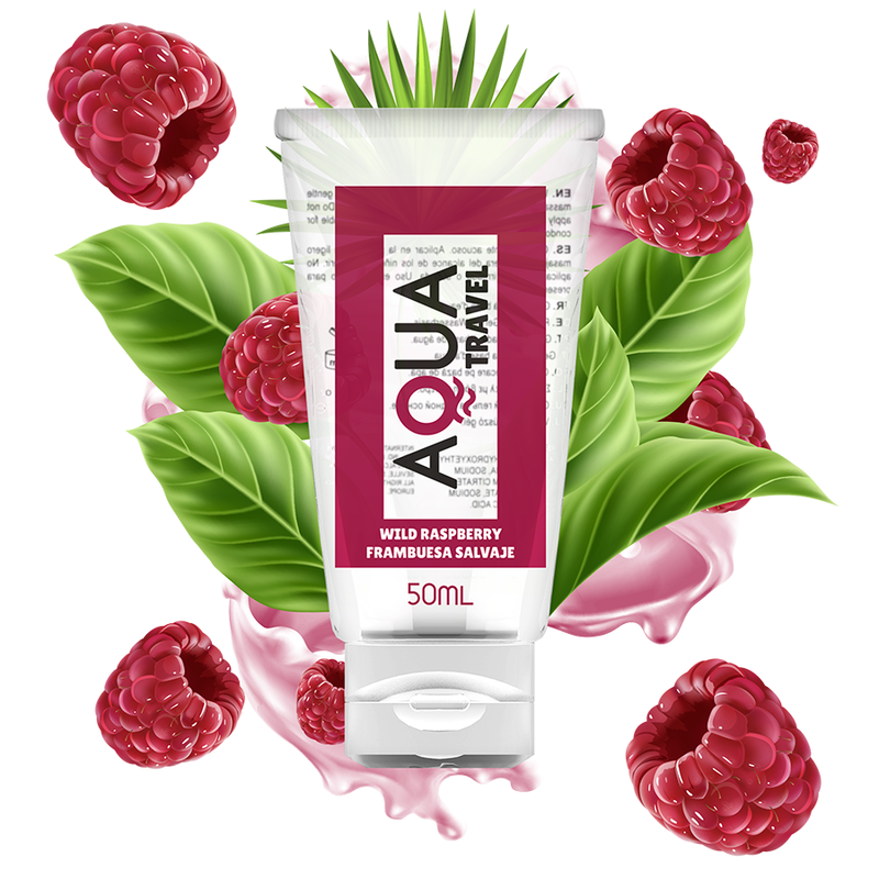 Λιπαντικό Νερού Με Γεύση Βατόμουρο 50 ML | Aqua Travel Raspberry