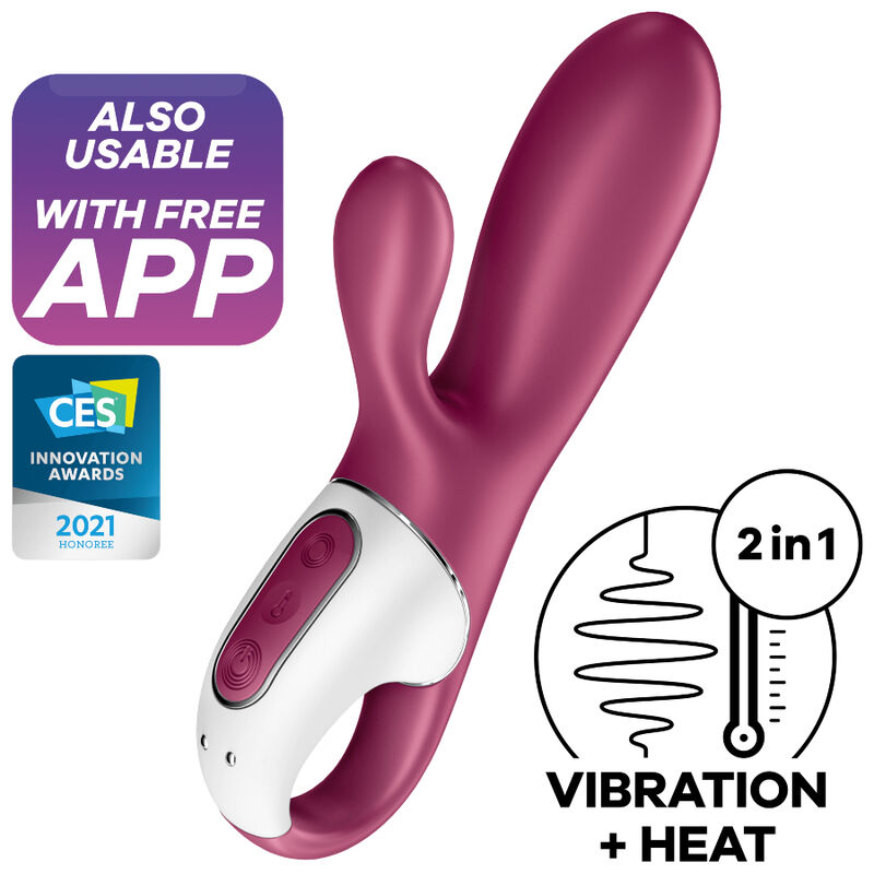 Ο Satisfyer Hot Bunny με διπλή διέγερση σημείου G και κλειτορίδας, διαθέτει λειτουργία θέρμανσης για ενισχυμένη απόλαυση.