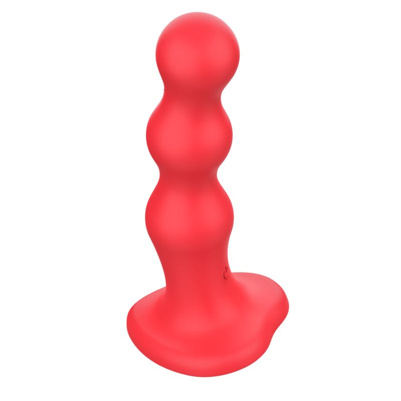 Κόκκινο τηλεχειριζόμενο dildo με βεντούζα Intense Cody, κατασκευασμένο από απαλή σιλικόνη.