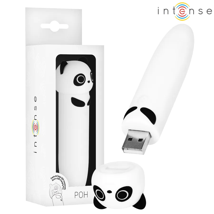 Intense POH Panda - Μικρός Δονητής σε Σχήμα Panda με USB Φόρτιση