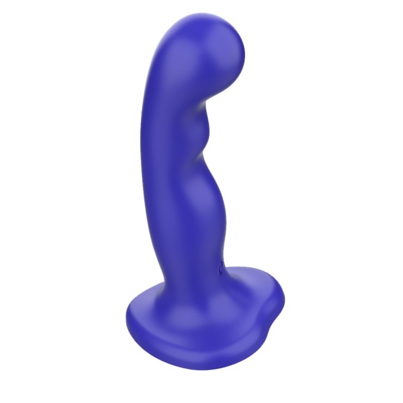 Μπλε dildo με δόνηση και τηλεχειρισμό – Intense Shorty με ανάγλυφη επιφάνεια και ισχυρή βεντούζα