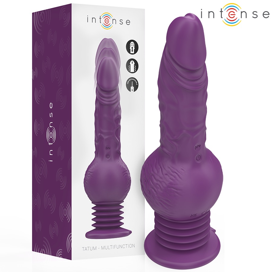 Ρεαλιστικό Dildo με Παλινδρόμηση και Δόνηση 24cm | Intense Tatum