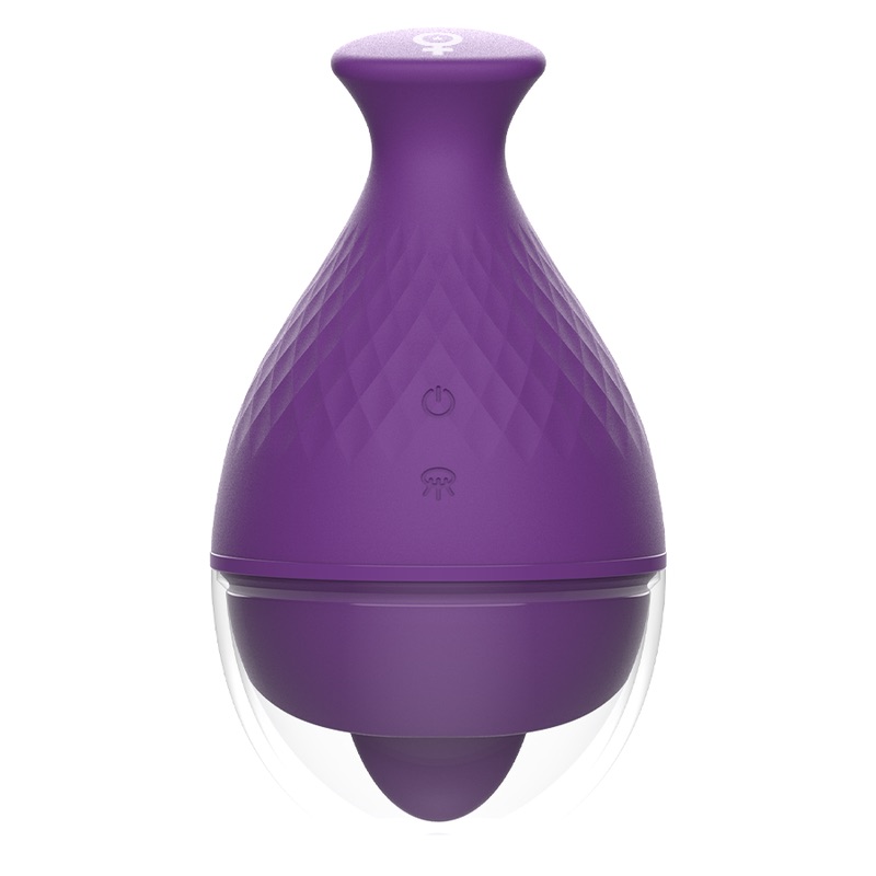 Κλειτοριδικός Δονητής με Γλώσσα Μωβ | Rewolingo