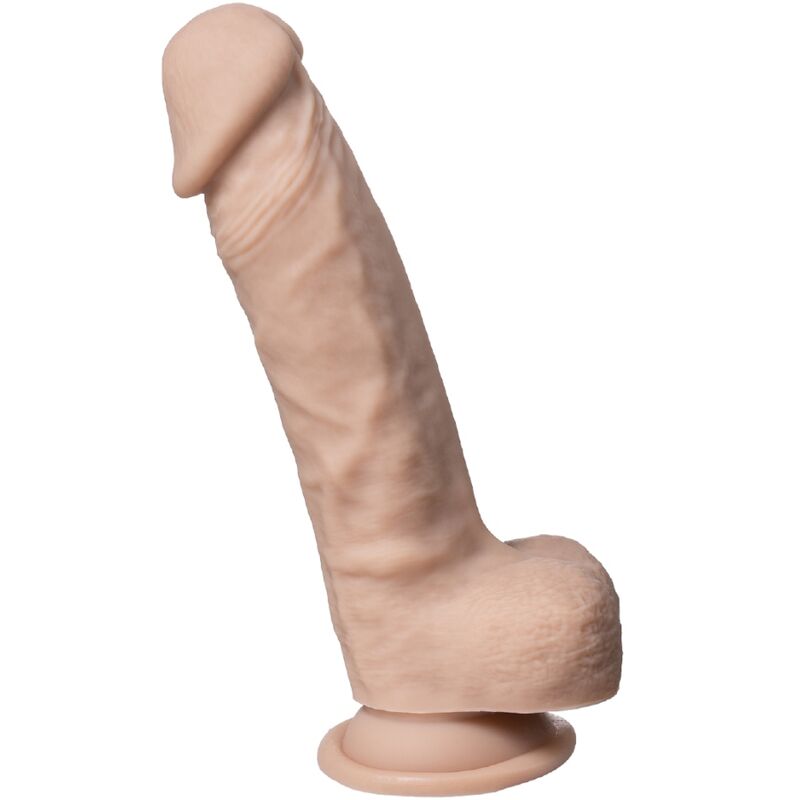 Ρεαλιστικό dildo σιλικόνης Silexd με βεντούζα και μήκος 23cm για αυθεντική εμπειρία.